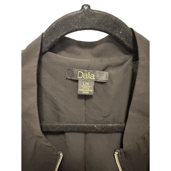 👗 2/$30 👗 Black Light Weight Bomber Jacket Dual Lined sz L - Picture 2 of 7